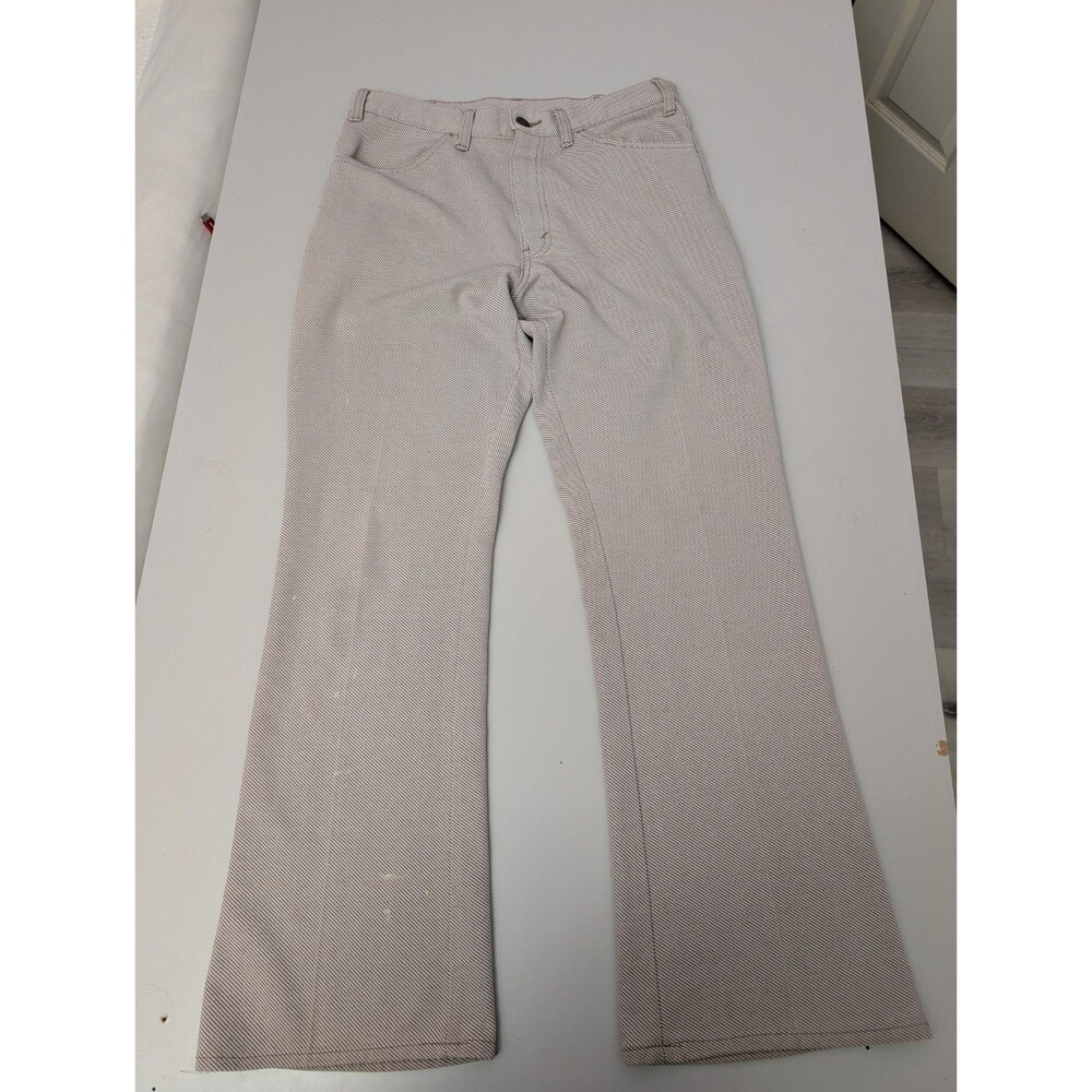 Vintage 70s Levis Tailored Jeans White Tab Flare Bell Bottom Pants Mens 30/30